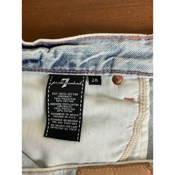 Seven‎ For All Mankind Skirt Womens 28 Denim - Picture 6 of 6